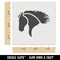 Wild Horse Head Mane Blowing Wall Cookie DIY Craft Reusable Stencil